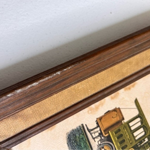 Vintage Framed Train Prints Pair of Two Mogul Tank  Double Ender Locomotives - Picture 13 of 16